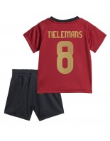 Belgie Youri Tielemans #8 Domácí dres pro děti ME 2024 Krátký Rukáv (+ trenýrky)